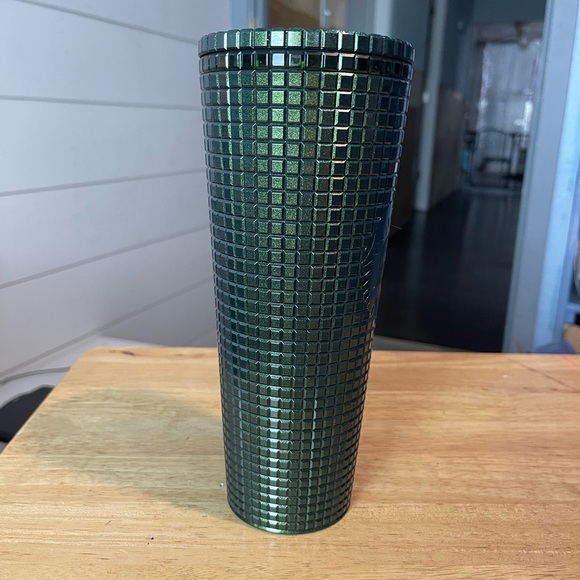 BNWOT Starbucks metallic dark green studded tumbler 24oz - Picture 5 of 7